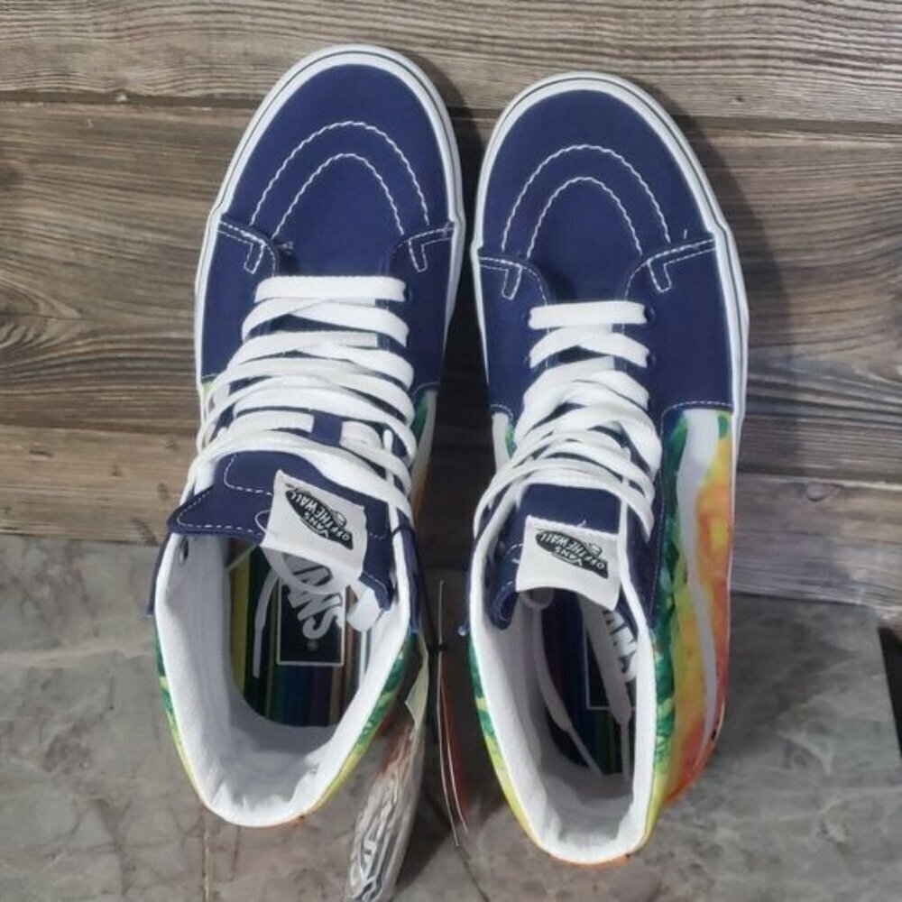 New Vans Womens Sk8 Hi Crayola High Top Shoes Size 6.5 Deadstock Art to Wear Gym - Picture 8 of 10